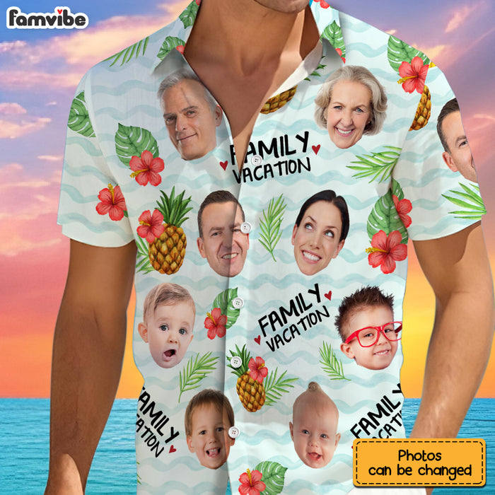 Personalized Photo Family Vacation Hawaiian Shirt 33847 1