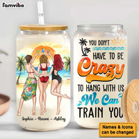 Personalized Gift For Friends Summer Vibes Hang Out With Us Glass Can 33850 thumb 1