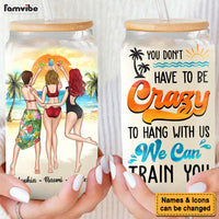 Personalized Gift For Friends Summer Vibes Hang Out With Us Glass Can 33850 thumb 1