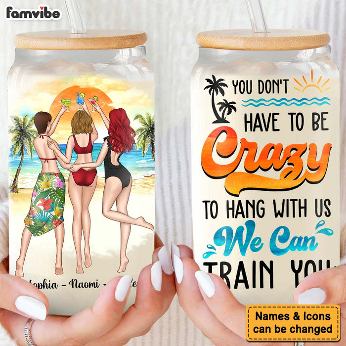 Personalized Gift For Friends Summer Vibes Hang Out With Us Glass Can 33850 1