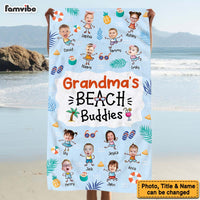 Personalized Gift For Grandma's Beach Buddies Beach Towel 33855 thumb 1