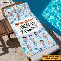 Personalized Gift For Grandma's Beach Buddies Beach Towel 33855 thumb 1