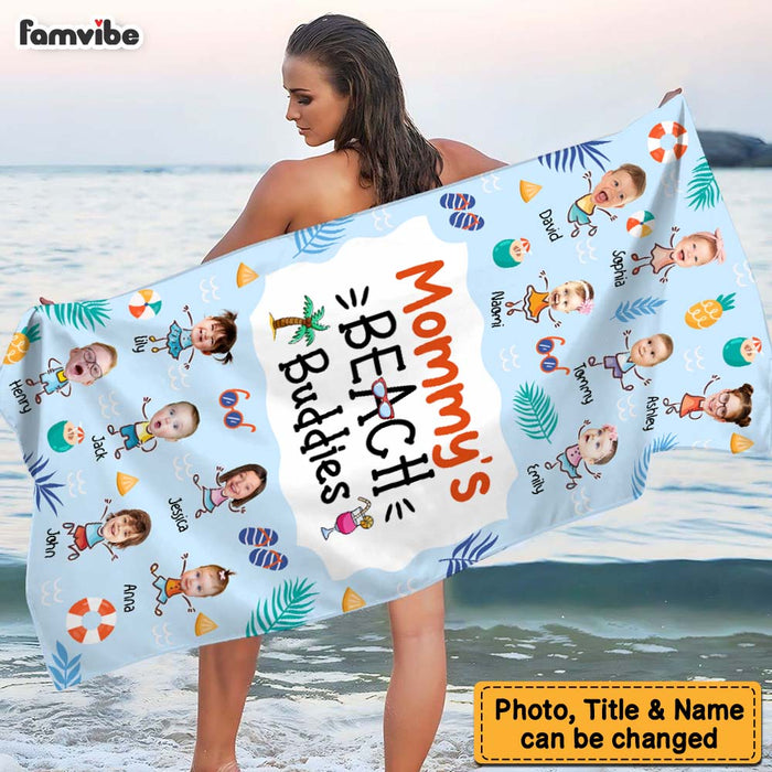 Personalized Gift For Grandma's Beach Buddies Beach Towel 33855 1