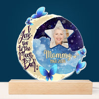 Personalized For Grandma Mom I Love You To The Moon And Back Plaque LED Lamp Night Light 33856 thumb 1