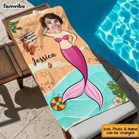 Personalized Summer Vibes Gifts Mermaid Beach Towel 33858 thumb 1