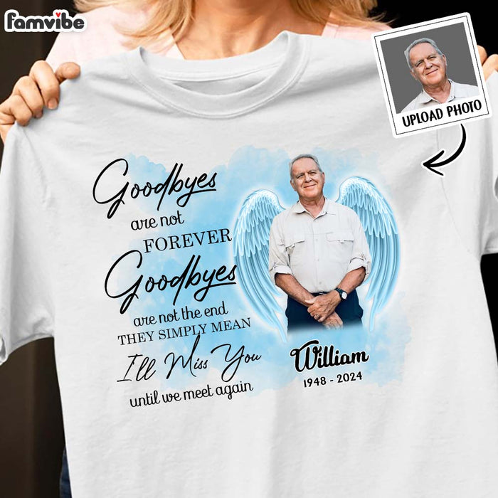 Personalized  Memorial Insert Photo Wings Shirt - Hoodie - Sweatshirt 33859 1