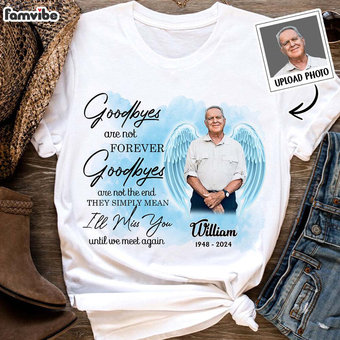 Personalized  Memorial Insert Photo Wings Shirt - Hoodie - Sweatshirt 33859 1