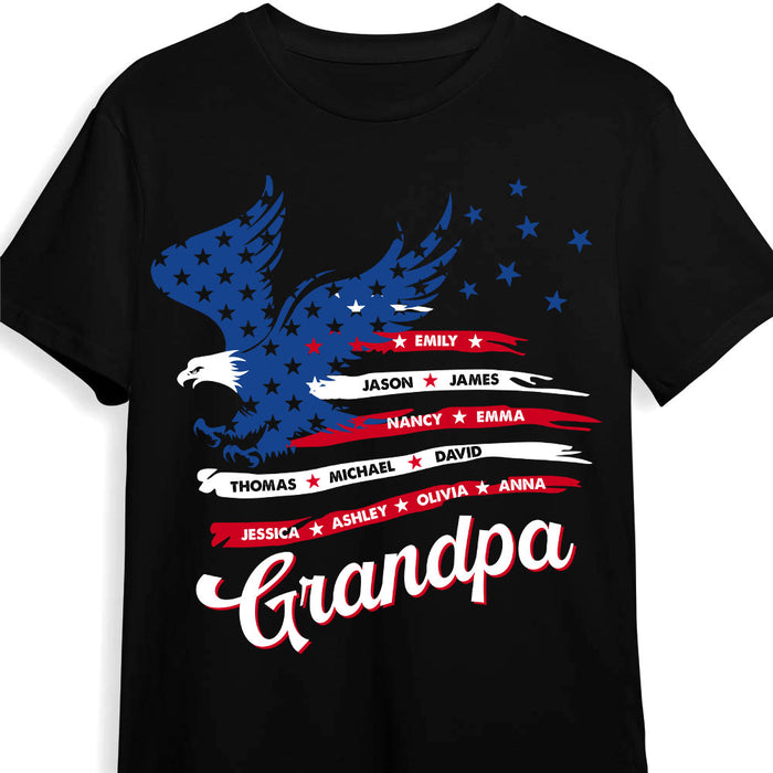 Personalized Papa with Grandkids Names Shirt - Hoodie - Sweatshirt 33860 1