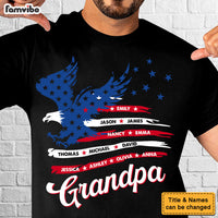 Personalized Papa with Grandkids Names Shirt - Hoodie - Sweatshirt 33860 thumb 1