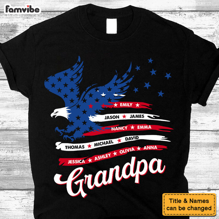 Personalized Papa with Grandkids Names Shirt - Hoodie - Sweatshirt 33860 1