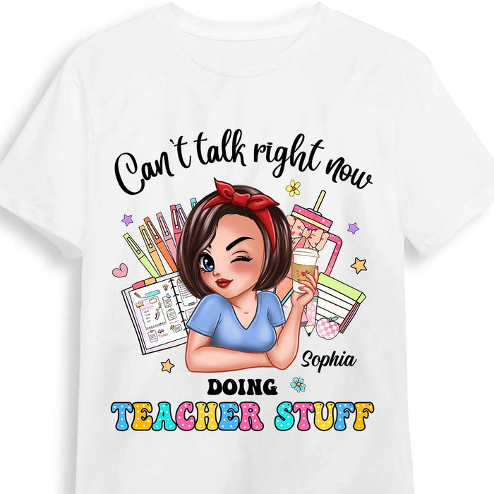 Personalized Gift For Teacher Can't Talk Right Now Shirt - Hoodie - Sweatshirt 33868 1