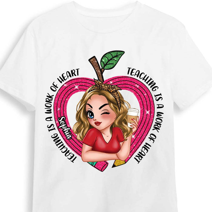 Personalized Gift For Teacher Teaching Is A Work Of Art Shirt - Hoodie - Sweatshirt 33870 1