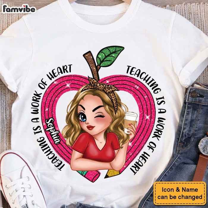 Personalized Gift For Teacher Teaching Is A Work Of Art Shirt - Hoodie - Sweatshirt 33870 1