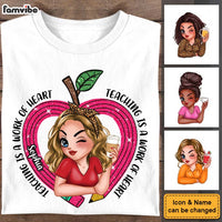 Personalized Gift For Teacher Teaching Is A Work Of Art Shirt - Hoodie - Sweatshirt 33870 thumb 1