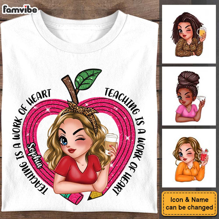 Personalized Gift For Teacher Teaching Is A Work Of Art Shirt - Hoodie - Sweatshirt 33870 1