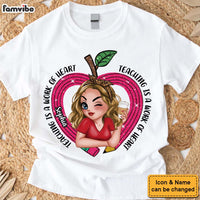 Personalized Gift For Teacher Teaching Is A Work Of Art Shirt - Hoodie - Sweatshirt 33870 thumb 1
