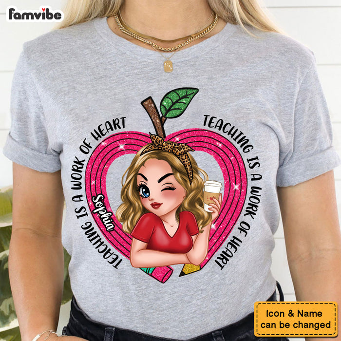 Personalized Gift For Teacher Teaching Is A Work Of Art Shirt - Hoodie - Sweatshirt 33870 1