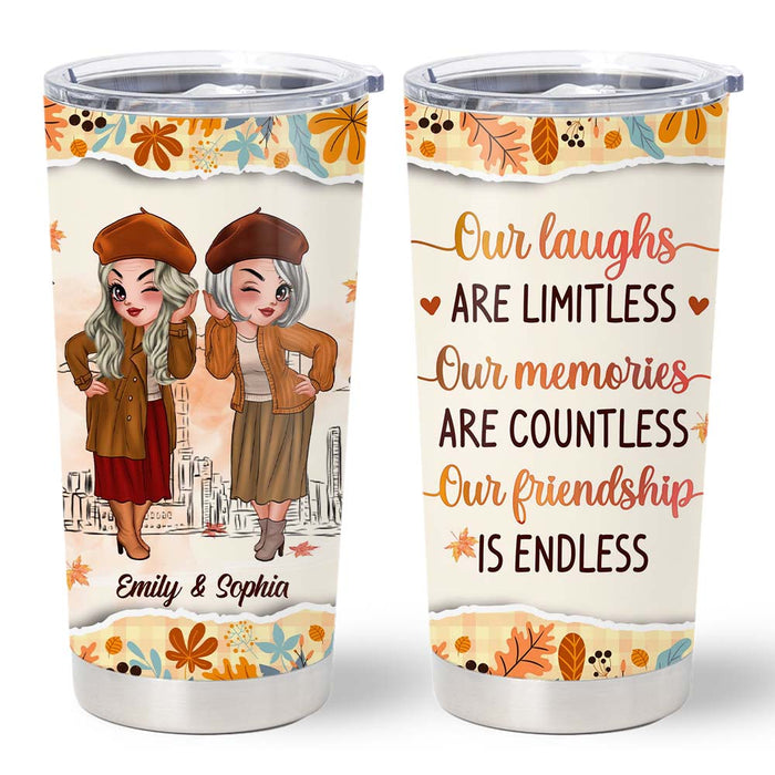 Personalized Gift For Friend Fall Vibes Our Friendship Full Printed Tumbler 33872 1