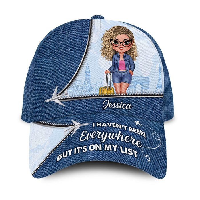 Personalized Gift For Traveling Lovers It's On My List Cap 33876 1