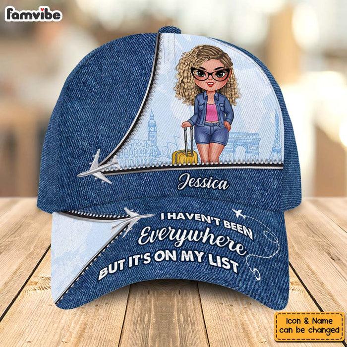 Personalized Gift For Traveling Lovers It's On My List Cap 33876 1