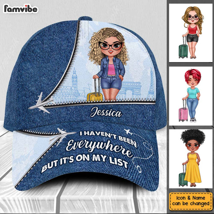 Personalized Gift For Traveling Lovers It's On My List Cap 33876 1