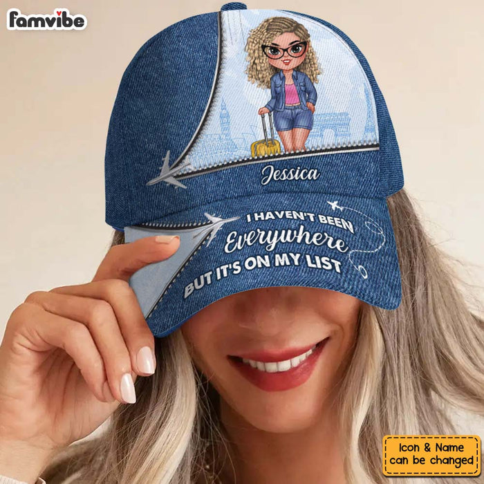 Personalized Gift For Traveling Lovers It's On My List Cap 33876 1