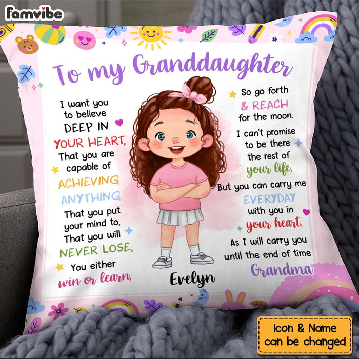 Personalized Gift For Granddaughter I Want You To Believe Pillow 33878 1