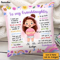 Personalized Gift For Granddaughter I Want You To Believe Pillow 33878 thumb 1