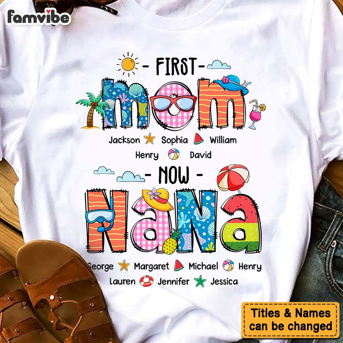 Personalized Gift For Grandma First Now Summer Holiday Shirt - Hoodie - Sweatshirt 33880 1