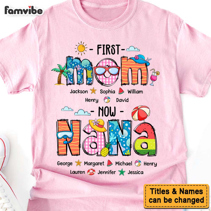 Personalized Gift For Grandma First Now Summer Holiday Shirt - Hoodie - Sweatshirt 33880 1