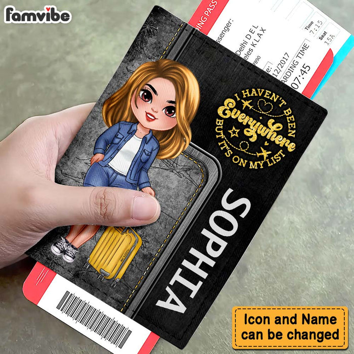 Personalized Gift For Traveling Lovers It's On My List Passport Cover 33882 1