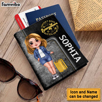 Personalized Gift For Traveling Lovers It's On My List Passport Cover 33882 thumb 1