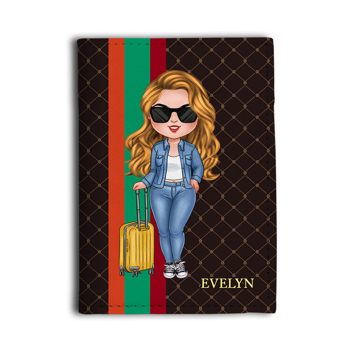 Personalized Gift For Traveling Lovers Monogram Pattern Passport Cover 33884 1