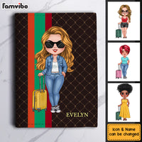 Personalized Gift For Traveling Lovers Monogram Pattern Passport Cover 33884 thumb 1