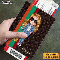 Personalized Gift For Traveling Lovers Monogram Pattern Passport Cover 33884 thumb 1