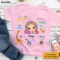 Personalized Stay Wild Affirmations For Kids With Safari Animals Kid T Shirt - Kid Hoodie - Kid Sweatshirt 33898 thumb 1