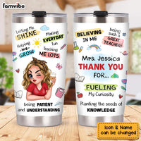 Personalized Teacher Thank You Steel Tumbler 33903 thumb 1