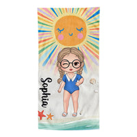 Personalized Summer Kids Beach Towel 33906 thumb 1