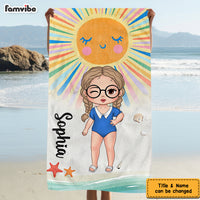 Personalized Summer Kids Beach Towel 33906 thumb 1
