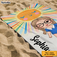 Personalized Summer Kids Beach Towel 33906 thumb 1