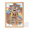 Personalized Gift For Pet Memorial Rainbow Bridge Picture Frame Light Box 33907 1