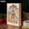 Personalized Gift For Pet Memorial Rainbow Bridge Picture Frame Light Box 33907 1