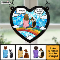 Personalized Gift For Dog Memorial I Miss You Acrylic Mix Wood Suncatcher Ornament 33908 thumb 1
