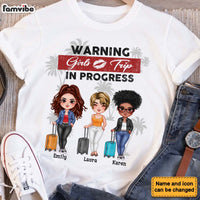 Personalized Gift For Friend Girls Trip In Progress Shirt - Hoodie - Sweatshirt 33911 thumb 1