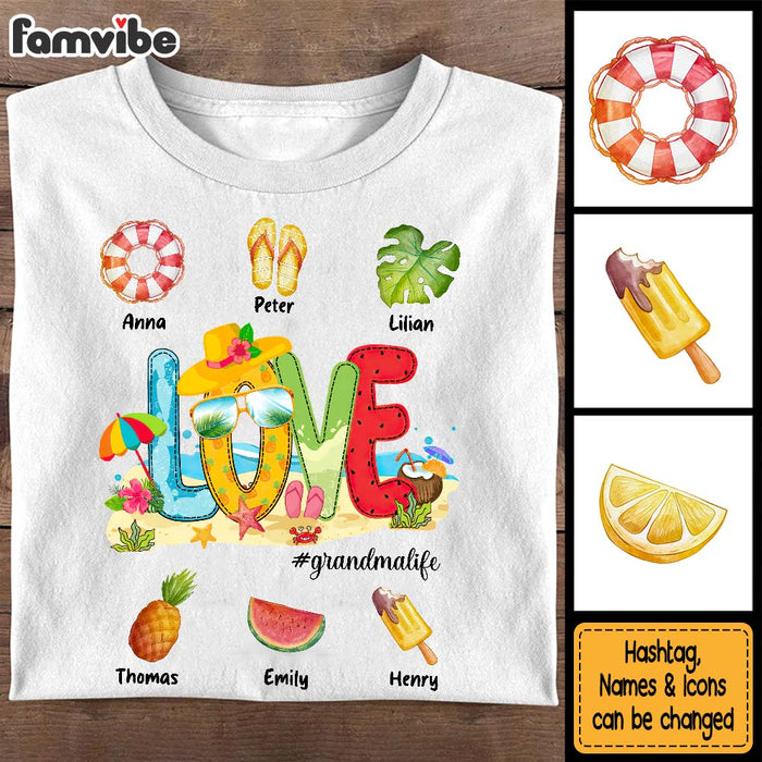 Personalized Love Beach Summer Grandma Life Shirt - Hoodie - Sweatshirt 33915 1