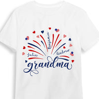 Personalized Gift For Grandma Fireworks Flag Shirt - Hoodie - Sweatshirt 33920 thumb 1