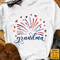 Personalized Gift For Grandma Fireworks Flag Shirt - Hoodie - Sweatshirt 33920 thumb 1