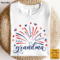 Personalized Gift For Grandma Fireworks Flag Shirt - Hoodie - Sweatshirt 33920 thumb 1