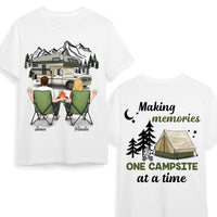 Personalized For Couple Making Memories One Campsite At A Time Double-sided Printing Shirt 33922 thumb 1
