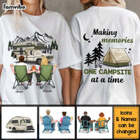 Personalized For Couple Making Memories One Campsite At A Time Double-sided Printing Shirt 33922 thumb 1